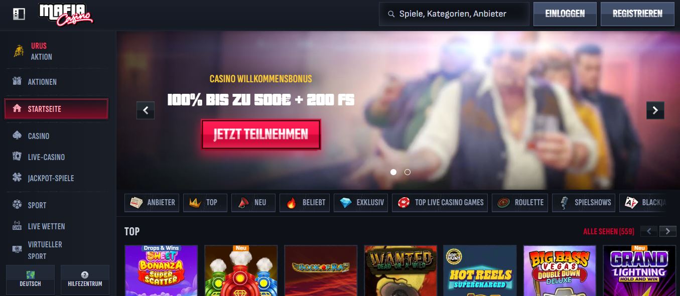 Registriere dich jetzt und sichere 500€ Willkommensbonus